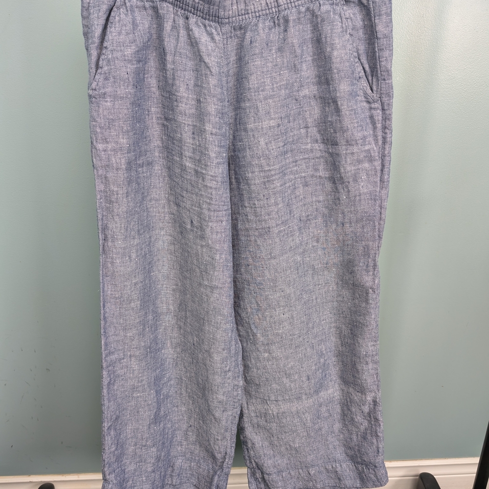 Tahari Chambray Ankle Pants